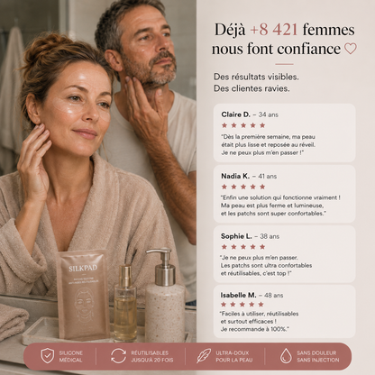 Silkpad — Patchs anti-rides silicone réutilisables